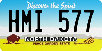 ND license plate HMI577