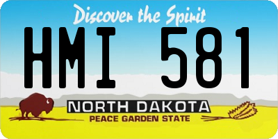 ND license plate HMI581