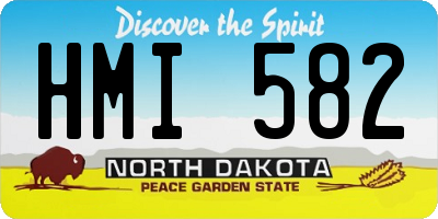 ND license plate HMI582