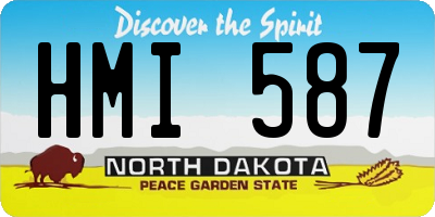 ND license plate HMI587