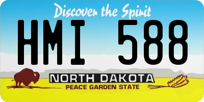 ND license plate HMI588