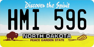 ND license plate HMI596