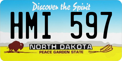 ND license plate HMI597