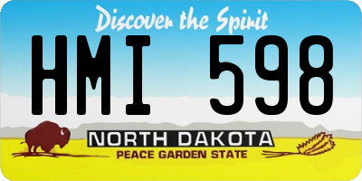 ND license plate HMI598