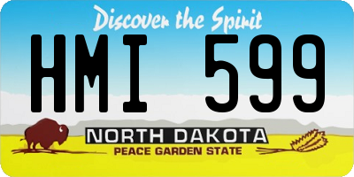 ND license plate HMI599