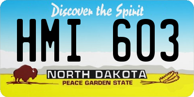 ND license plate HMI603