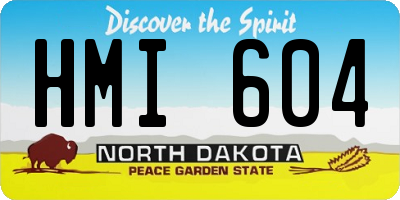 ND license plate HMI604