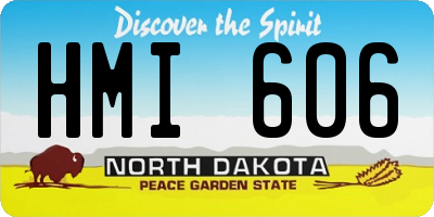 ND license plate HMI606