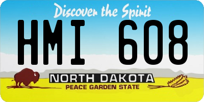 ND license plate HMI608