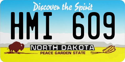 ND license plate HMI609