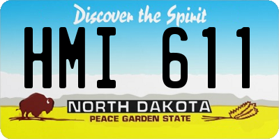 ND license plate HMI611