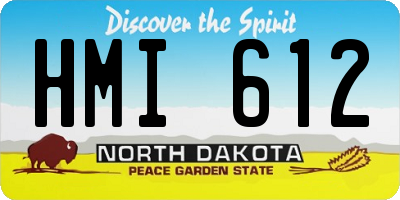 ND license plate HMI612