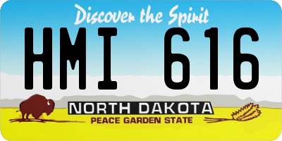 ND license plate HMI616