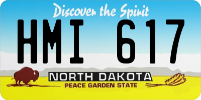 ND license plate HMI617