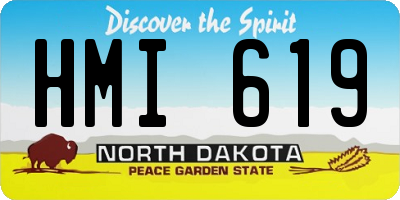 ND license plate HMI619