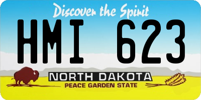 ND license plate HMI623