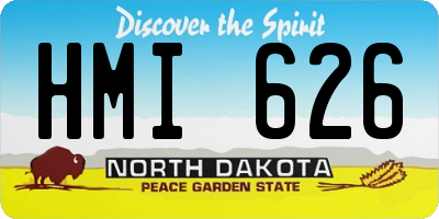 ND license plate HMI626