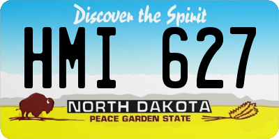 ND license plate HMI627