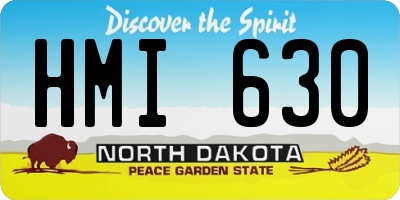 ND license plate HMI630