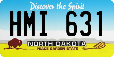 ND license plate HMI631