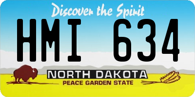 ND license plate HMI634