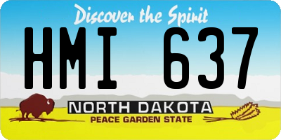 ND license plate HMI637