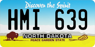 ND license plate HMI639