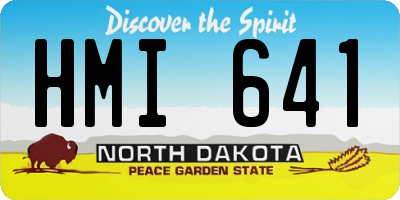 ND license plate HMI641