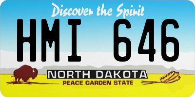 ND license plate HMI646