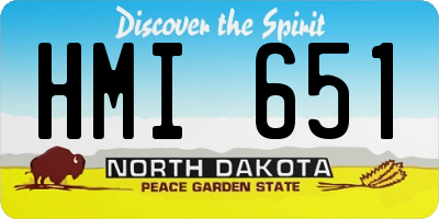 ND license plate HMI651