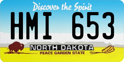 ND license plate HMI653