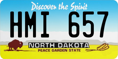 ND license plate HMI657