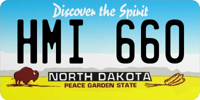 ND license plate HMI660