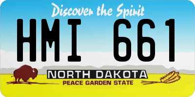 ND license plate HMI661