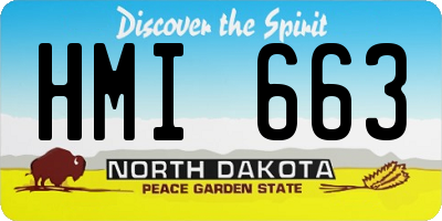 ND license plate HMI663