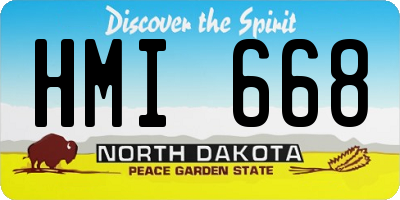 ND license plate HMI668