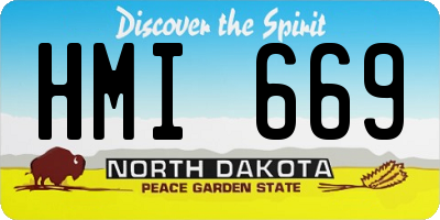 ND license plate HMI669