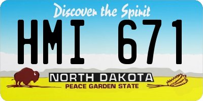 ND license plate HMI671