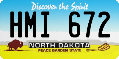 ND license plate HMI672