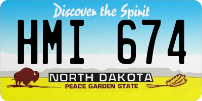 ND license plate HMI674