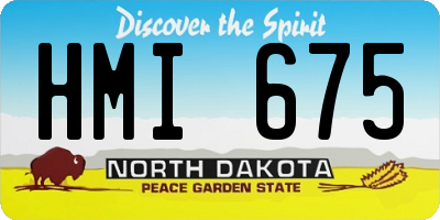 ND license plate HMI675