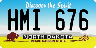 ND license plate HMI676