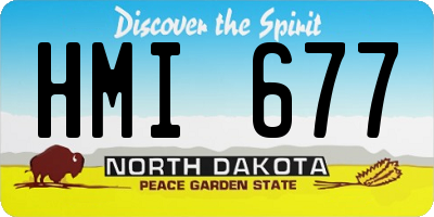 ND license plate HMI677