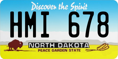 ND license plate HMI678