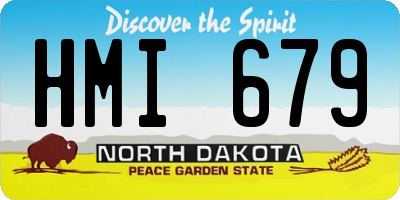 ND license plate HMI679