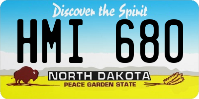 ND license plate HMI680