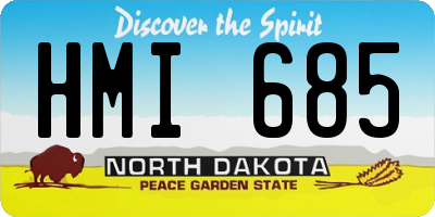 ND license plate HMI685
