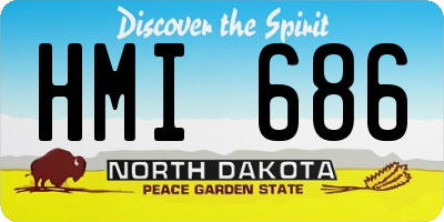 ND license plate HMI686