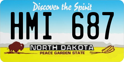 ND license plate HMI687