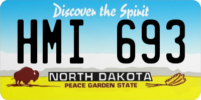 ND license plate HMI693